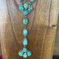 Stunning statement necklace in Sonoran gold with earrings