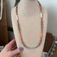 Copper/orange spiny/pink conch/kingman 20” Navajo strung pearls