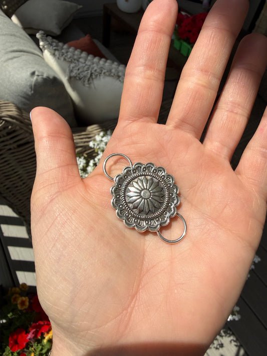 Sterling Silver Concho Twilly Scarf Charm