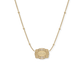 NEW! Ultra Mini Belt Buckle Necklace (Mama) - Gold: Gold